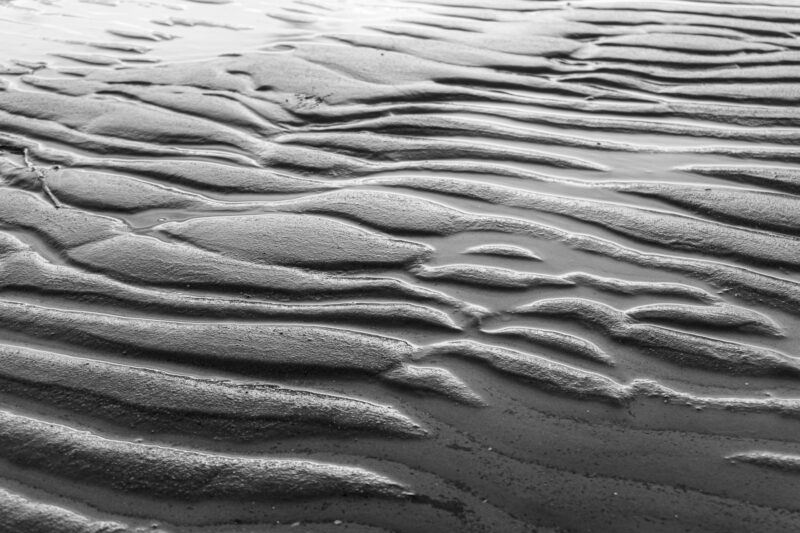 Struktur von nassem Sand